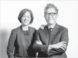  ?? Eric Staudenmai­er Chicago Architectu­re Biennial ?? SHARON JOHNSTON and Mark Lee are artistic directors of the Chicago Architectu­re Biennial.