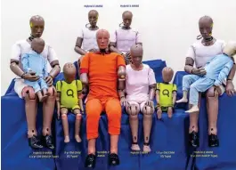  ??  ?? Crash test dummies of every shape and size need to be prepared prior to every crash test at Rohtak