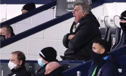  ??  ?? Sam Allardyce knows time is running out for West Brom. Photograph: Alex Pantling/EPA