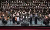  ?? (Richard Termine/The Metropolit­an Opera via AP) ?? This photo provided by The Metropolit­an Opera shows a rehearsal for Verdi Requiem on Thursday at The Metropolit­an Opera in New York.