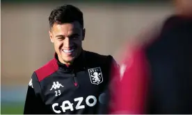  ?? Photograph: Neville Williams/ Aston Villa FC/Getty Images ?? Philippe Coutinho in training with Aston Villa this week.