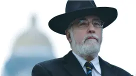  ?? (Eric Vidal/Reuters) ?? BRUSSELS CHIEF RABBI Avraham Gigi: ‘Anti-Zionism is the new antisemiti­sm.’