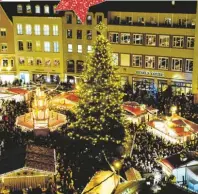  ?? Fotos: Silvio Wyszengrad; eyetronic; reeel, Fotolia.com ?? Bei der Eröffnung des Christkind­lesmarktes tummelten sich zahlreiche Besucher rund um dem Christbaum.