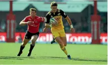  ??  ?? Beauden Barrett and the Hurricanes were a tired lot by the time the Lions won their 2017 semifinal clash in Johannesbu­rg.