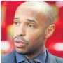  ??  ?? FINAL TALKS Arsenal legend Thierry Henry