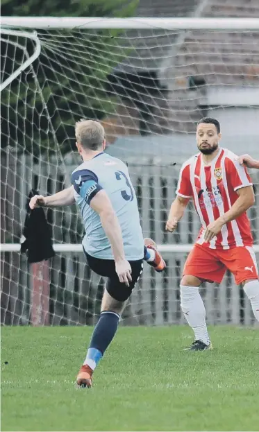  ?? ?? Northern League football between Ryhope CW and Seaham Red Star (light blue) played at Ryhope Recreation