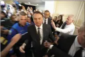  ?? REBECCA BLACKWELL — THE ASSOCIATED PRESS ?? Brazil's former President Jair Bolsonaro leaves after attending an event at the Trump National Doral Miami, in Doral, Fla., Feb. 3, 2023.