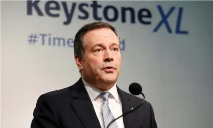  ?? Photograph: Todd Korol/Reuters ?? Alberta’s premier, Jason Kenney: ‘The Biden administra­tion refuses to give this country sufficient respect to hear us out on this pipeline.’
