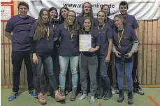  ?? FOTO: PRIVAT ?? Die U-18-Volleyball­erinnen der TG Bad Waldsee haben bei den Württember­gischen Meistersch­aften Bronze gewonnen.
