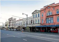  ?? ROBYN EDIE/FAIRFAX NZ ?? Building’s along Invercargi­ll’s Dee St.