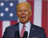  ?? PATRICK SEMANSKY — THE ASSOCIATED PRESS ?? Democratic presidenti­al candidate Joe Biden