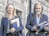  ?? PHOTO: COLLINS ?? Dismissed: Gemma O’Doherty and John Waters were told by a judge that they had “chosen fiction and distortion over fact”.