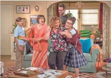 ?? MICHAEL YARISH, NETFLIX ?? Marcel Ruiz, left, Rita Moreno, Justina Machado, Todd Grinnell and Isabella Gomez star in the new One Day at a Time.