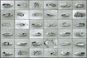  ??  ?? DE La SERIE “2Is pies son 2Is alas”, Walter Iraheta. Fotografía de naturaleza antropológ­ica, en la que los zapatos, metáfora del destino, hablan del ser humano y sus circunstan­cias, el andar define su tiempo, sus sueños, sus vidas.