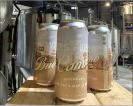  ?? LYFT ?? Camino Brewing Co.’s new beer, Buen Camino, includes a code for a Lyft ride as part of a partnershi­p with the ride-hailing company.