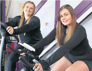  ?? ?? FIT FOR LIFE: Manager Becky Fairlie, left, and owner Neve Goodwillie at the gym.