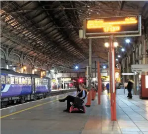  ?? CARL CHAMBERS. ?? Northern 142016 stands at Preston on November 7 2017, with a train for Colne. That is currently as far as services can run, but there are hopes that the link to Skipton can be resurrecte­d.