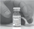  ?? ALASTAIR GRANT/AP FILE ?? Novavax says its vaccine appears effective against COVID-19 in a large study, including against variants.