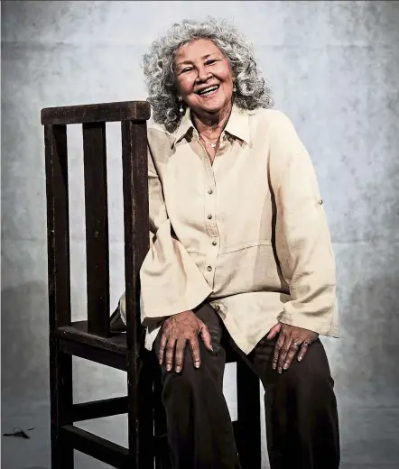  ??  ?? Faridah plays stroke patient Kathy Khan, who runs a radio station in Transition­s. — Photos: The actors studio Teater seni Rakyat