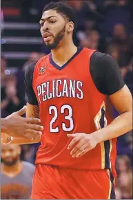  ?? USA TODAY SPORTS ?? on Monday finalized a multi-player trade that sent DeMarcus Cousins (left) to the New Orleans Pelicans, where he will team up with fellow All-Star Anthony Davis (right).