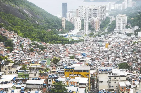  ?? Colleen ReiCHgeld and neil Kyle ?? The sprawl of Rio de Janeiro, as viewed from the top of a favela.