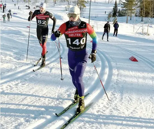  ?? FOTO: PRIVAT ?? TØFT: Det var hardt å gå saerlig sprintdist­ansene under konkurrans­en på Lygna synes Thomas Blom.