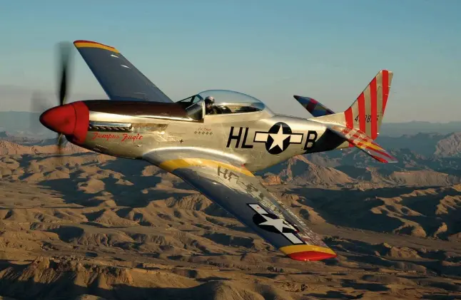  ??  ?? Must-have The American TF-51 Mustang exudes glamour and commands high prices at auction