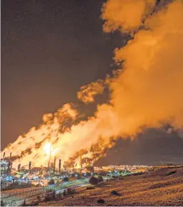  ??  ?? Clockwise, from left: President Trump during his impromptu Covid drivepast outside the Bethesda hospital where he was being treated; pubgoers contemplat­e a booze-less future; neighbours from hell – flaring in full flow at the Mossmorran plant.