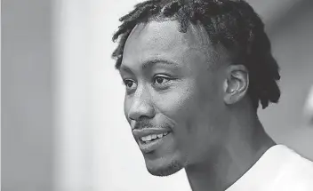  ?? NOAH K. MURRAY, USA TODAY SPORTS ?? Giants receiver Brandon Marshall spoke to NFL owners and coaches in March about destigmati­zing mental health issues.