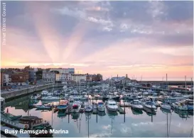  ??  ?? Busy Ramsgate Marina