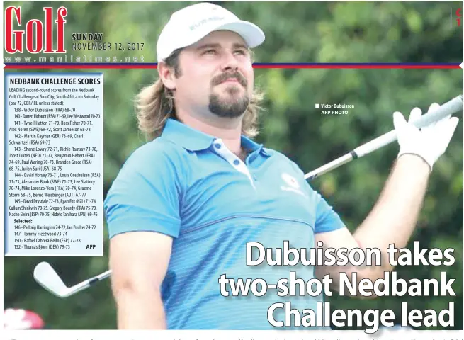  ?? AFP PHOTO ?? Victor Dubuisson