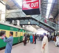  ??  ?? ■ Top: An old rail engine. Above: A platform at Lahore railway station. For millions around the world, travelling by train has a charm that never gets old.