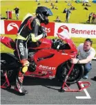  ??  ?? In just four weeks time, McPint will be lining up on a Panigale at Silverston­e