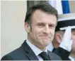  ?? ?? French President Emmanuel Macron