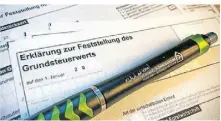  ?? FOTO: VERBAND WOHNEIGENT­UM NRW ?? Die Frist für die Grundsteue­rerklärung wurde bereits einmal verlängert.