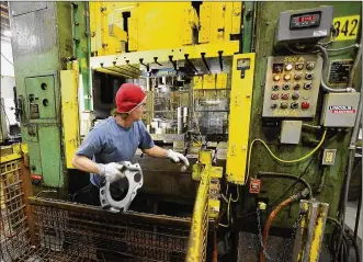  ?? CONTRIBUTE­D ?? Pentaflex, a Springfiel­d firm that does metal stamping, has made safety the top priority. “I can’t risk having somebody coming out on the shop floor impaired and operating this type of equipment or driving a tow truck,” its executive vice president says.