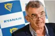  ?? Foto: Laurie Dieffembac­q ?? Muss sinkende Gewinne vermitteln: Ryanair-Chef Michael O’Leary.