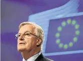  ??  ?? Optimism: EU Brexit negotiator Michel Barnier has urged the UK to make its plans known