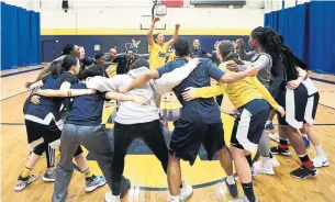  ?? RICHARD LAUTENS/TORONTO STAR ?? The Humber Hawks are the top seeded-team at the Canadian college championsh­ip this week.