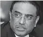  ??  ?? Asif Ali Zardari
