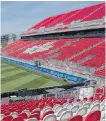  ?? THE CANADIAN PRESS ?? BMO Field was built for $ 62.9 million: $ 27 million from the federal government, $ 8 million from Ontario and $ 9.8 million from Toronto.