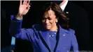  ??  ?? Kamala Harris was the first woman, first Black American and first South Asian American to be sworn into office as VicePresid­ent