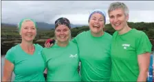  ?? June Cunningham, Tracy O’Connor, Muireann Joy and Caitriona Hayes, Cromane. Photo by Michelle Cooper Galvin. ??