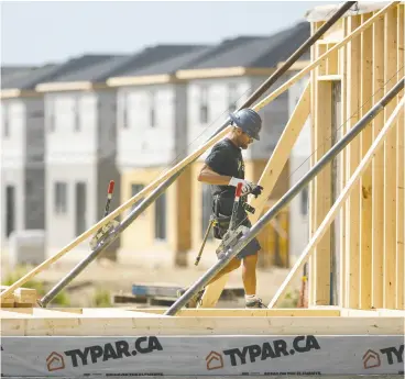  ?? MIKE HENSEN / POSTMEDIA NEWS FILES ?? There are several methods to estimate demand for new housing, but all point to a deficit of more than 1 million homes, Murtaza Haider and Stephen Moranis write.