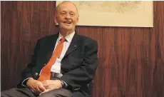  ?? MICHELLE BERG ?? Former prime minister Jean Chretien was in Saskatoon Wednesday to talk to students at the University of Saskatchew­an.