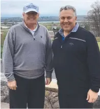  ?? ?? Clockwise from left: Former Australian ambassador to the US, now businessma­n, Joe Hockey, on Capitol Hill, Washington, DC; with then president Donald Trump in 2018; with Prime Minister Scott Morrison in the US in 2019; and, below, then treasurer Hockey smoking with then finance minister Mathias Cormann in 2014.