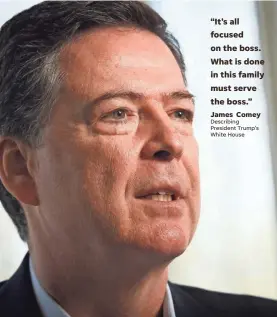  ?? Susan Page and Kevin Johnson USA TODAY
JACK GRUBER/USA TODAY ?? Former FBI director James Comey’s highly anticipate­d book, “A Higher Loyalty,” is out Tuesday.