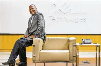  ?? RICARDO B. BRAZZIELL / AMERICAN-STATESMAN ?? Dell Technology’s Brian Reaves is leading the company’s involvemen­t in a nationwide initiative aimed at doubling the number of women of color earning computing degrees.