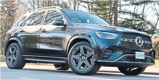  ?? DAN HEYMAN PHOTOS FOR THE TORONTO STAR ?? Mercedes-Benz GLE 450e SUV: Handsome styling is given a boost with optional 21-inch wheels.