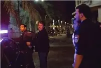  ?? (Mossawa Center) ?? POLICE ARREST Jafar Farah, director of the Mossawa Center, in Haifa on Friday night.